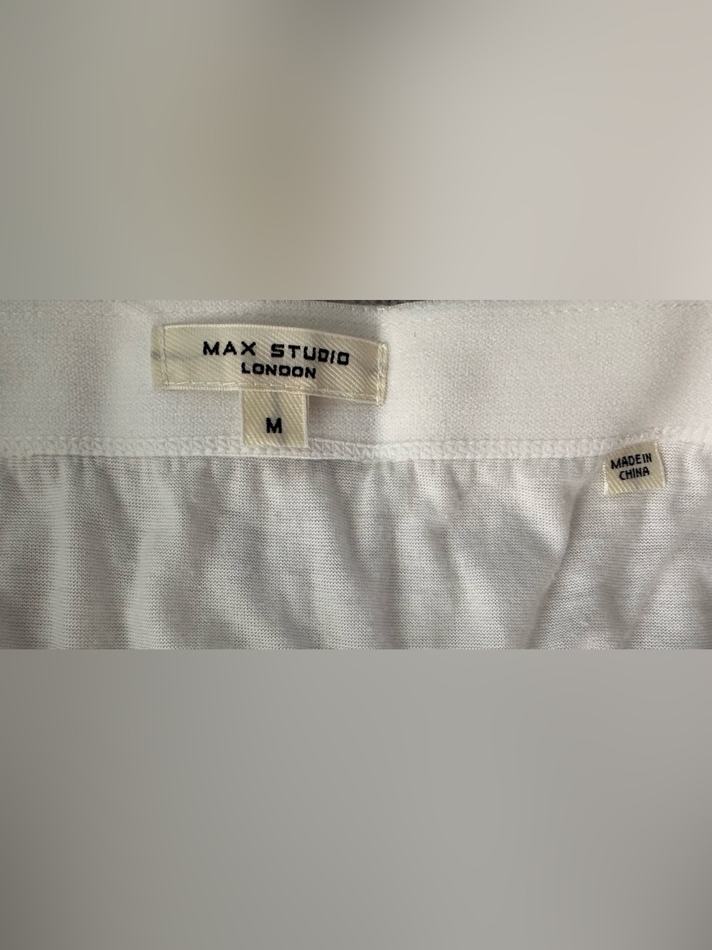 Max Studio White Gauze Midi Skirt, Size M - Picture 6 of 6